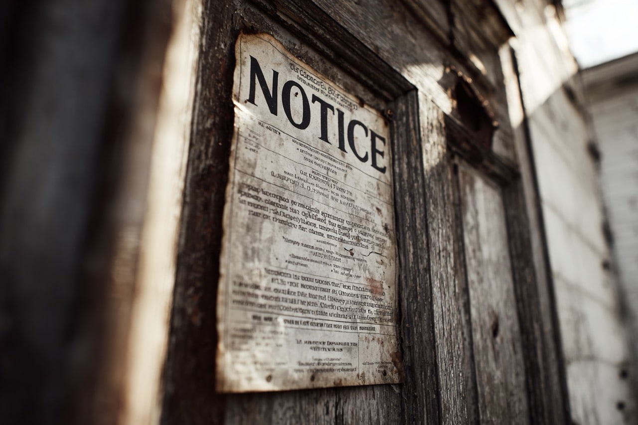 condemned property washington dc building code violation