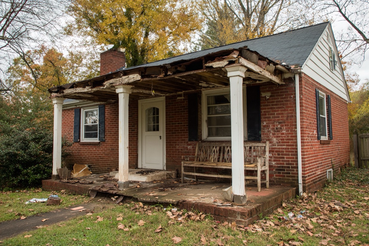 Maryland distressed property being evaluated by real estate investors