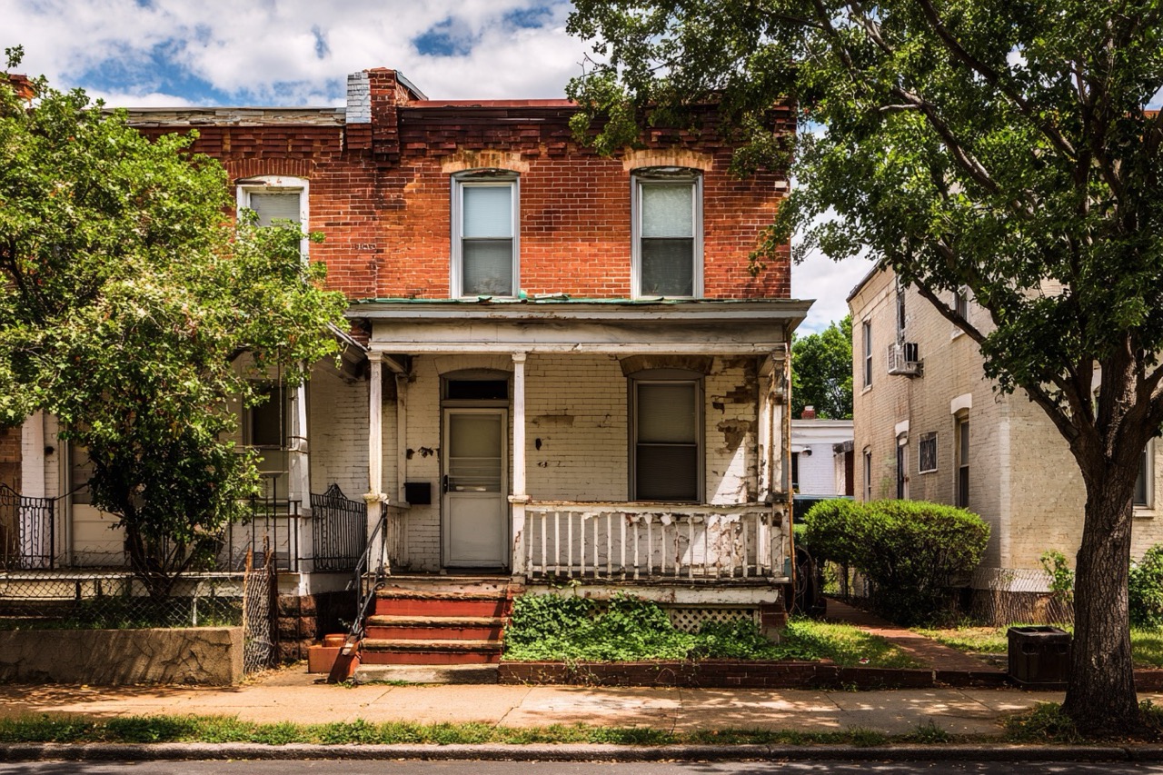 Divorce home sale Washington DC modest residential property