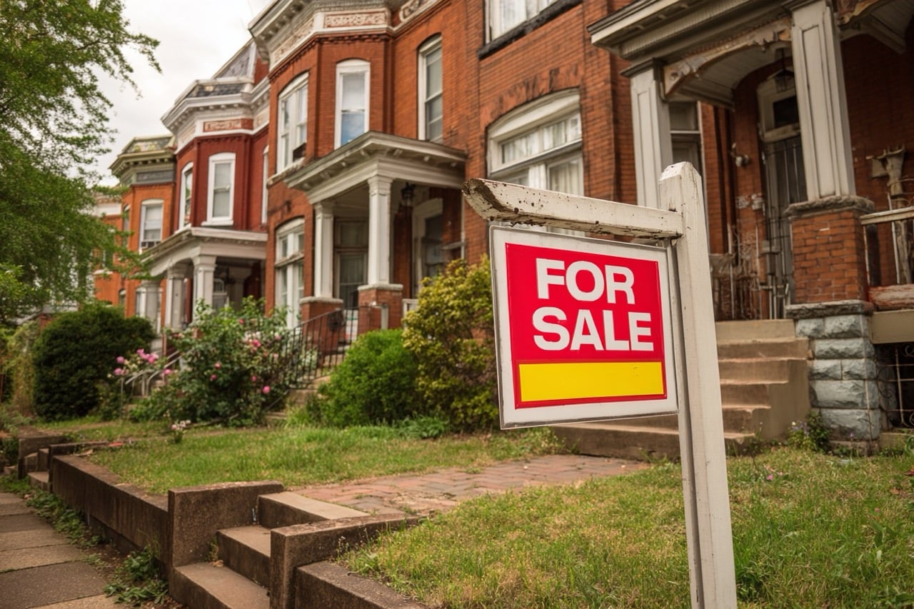For sale by owner residential property in Washington DC historic neighborhood