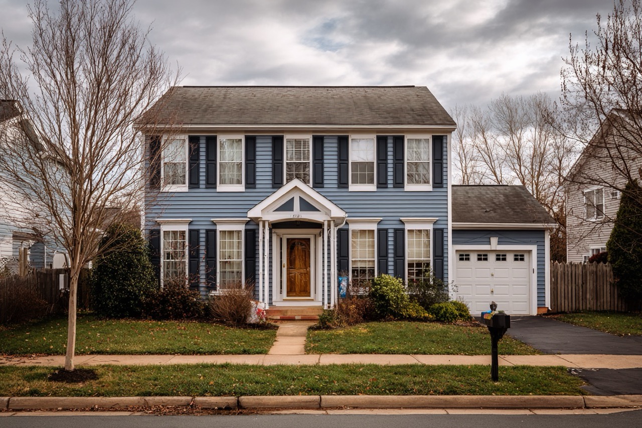 Colonial style house in Virginia with lien issues affecting sale