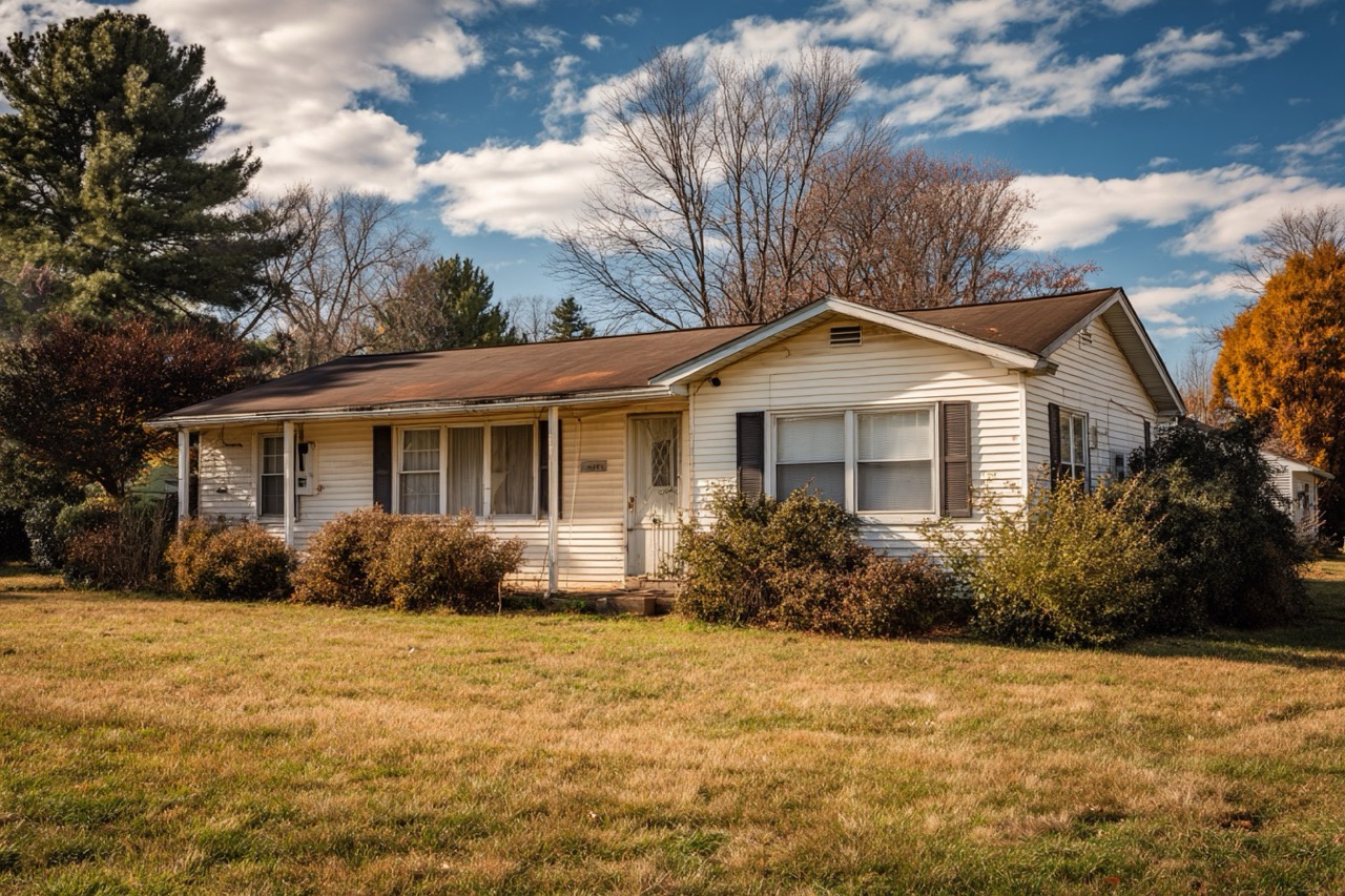 Ranch style home in Virginia requiring lien resolution before property sale