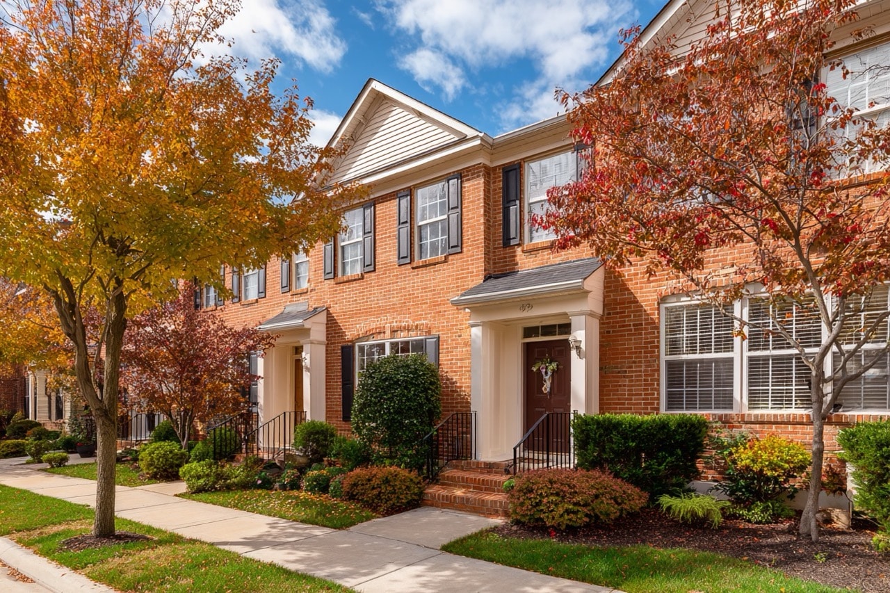 Maryland townhome representing marital property division during divorce