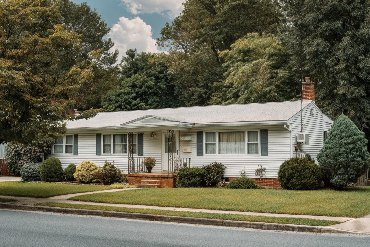 Colonial style home in Maryland during divorce settlement process