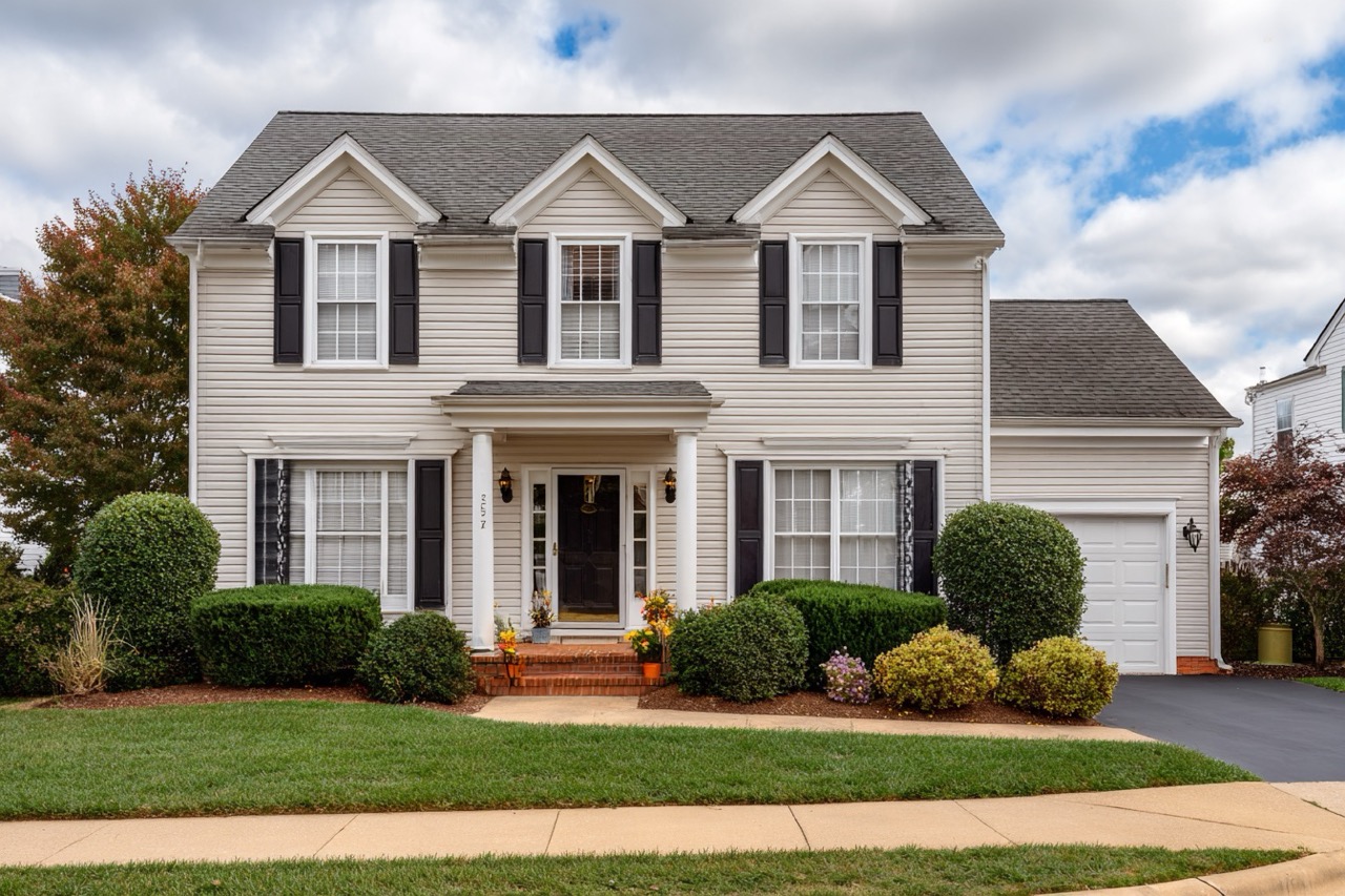 Well-maintained Maryland home exterior with landscaping