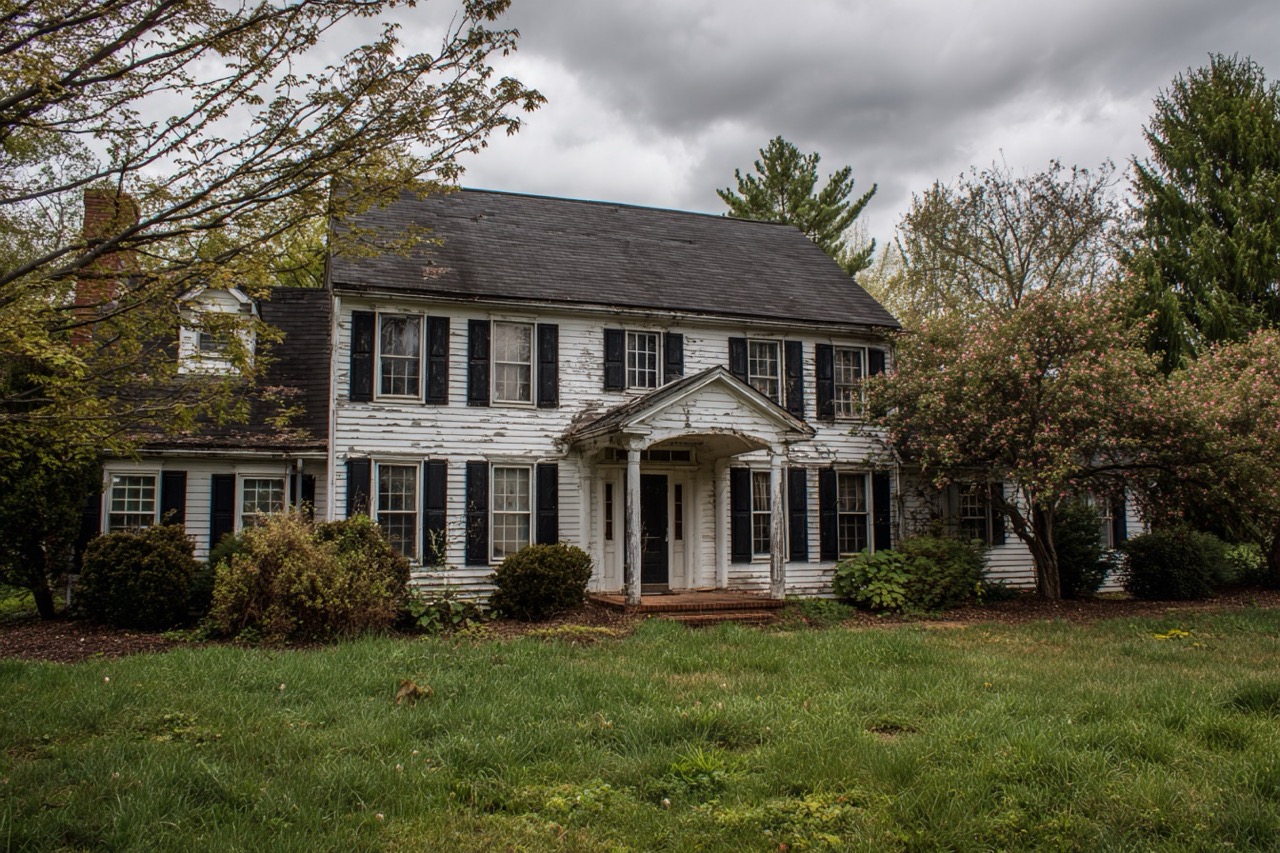 Virginia colonial style home requiring probate sale in residential neighborhood