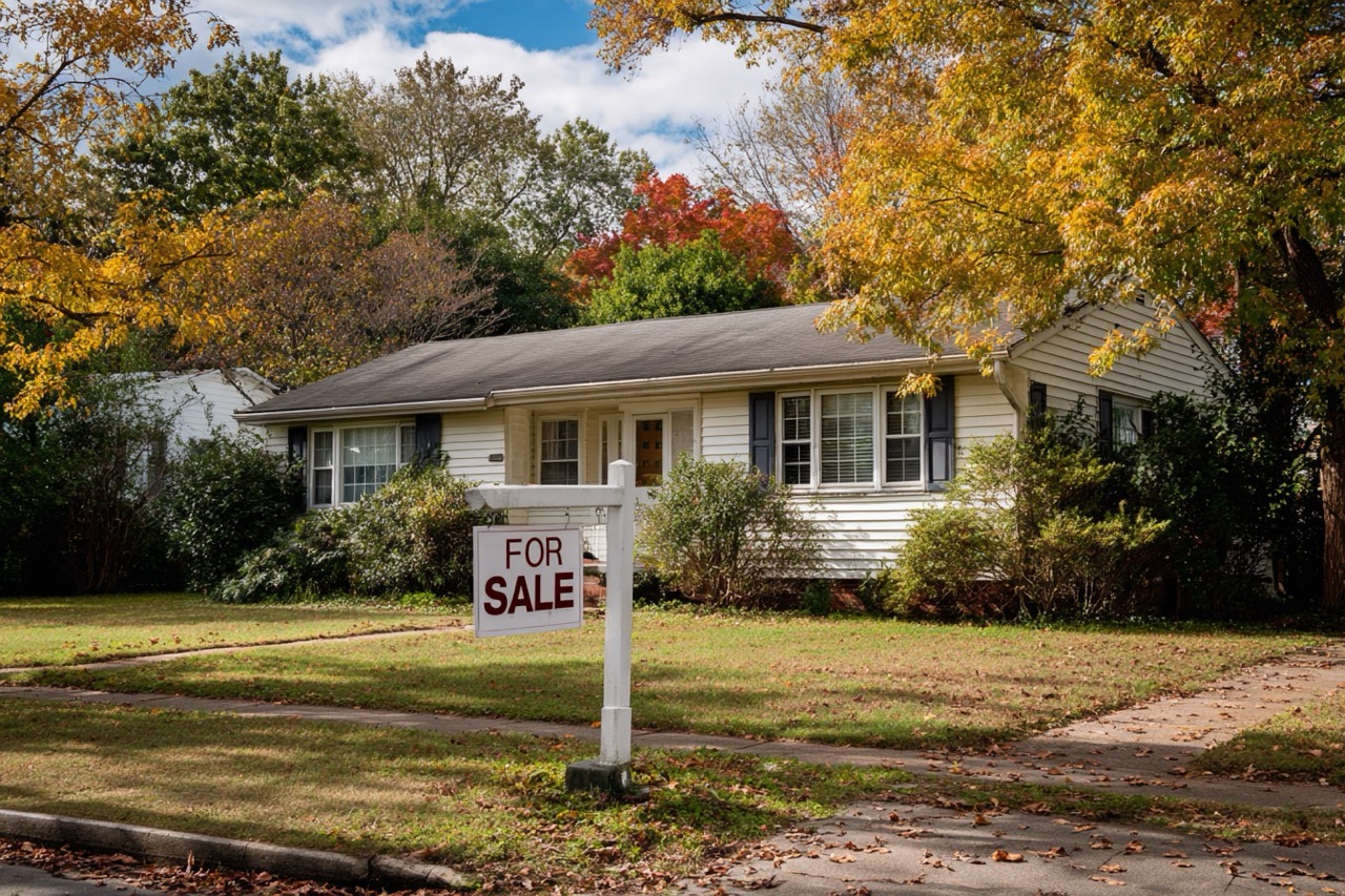Selling foreclosure house Virginia for sale sign