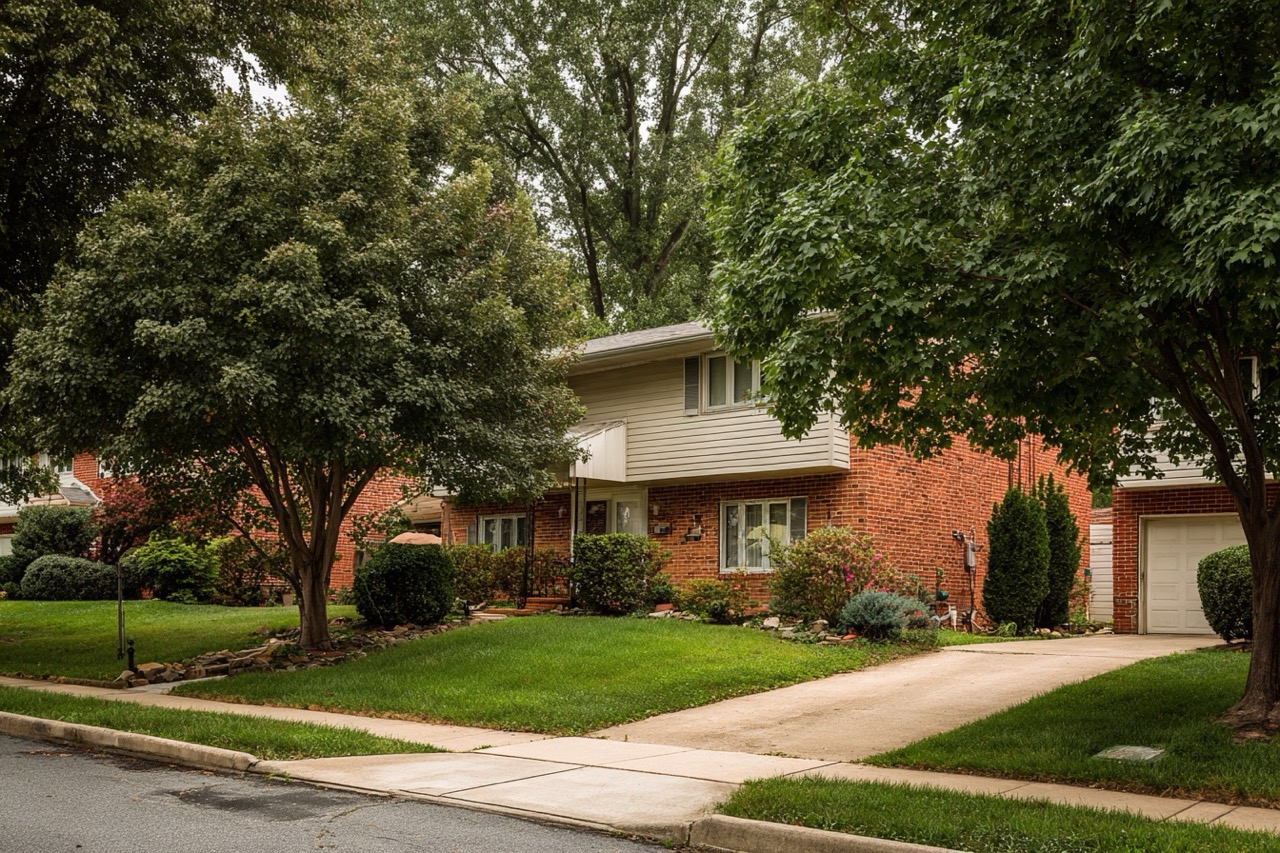 Maryland rental property with tenant showing suburban duplex investment opportunity