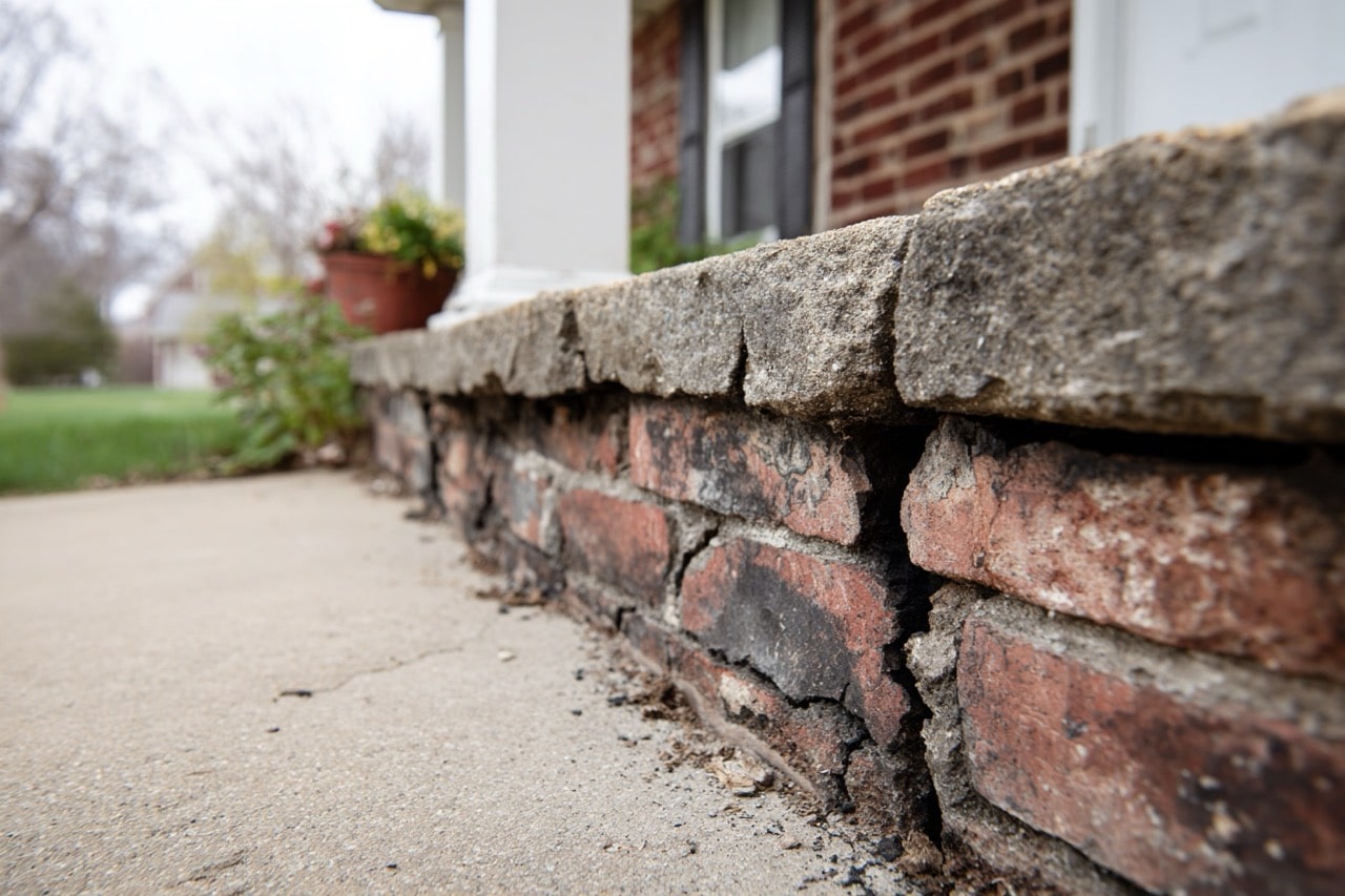 Virginia property showing foundation and structural storm damage
